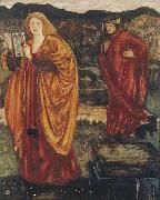 Edward Burne-Jones Merlin and Nimue oil painting